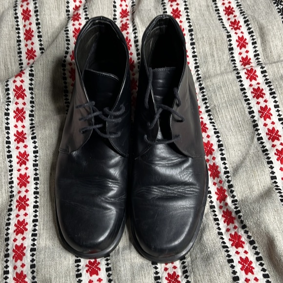 Walking co. Made in Italy glove lined Italian leather boot tie ankle - Picture 2 of 9